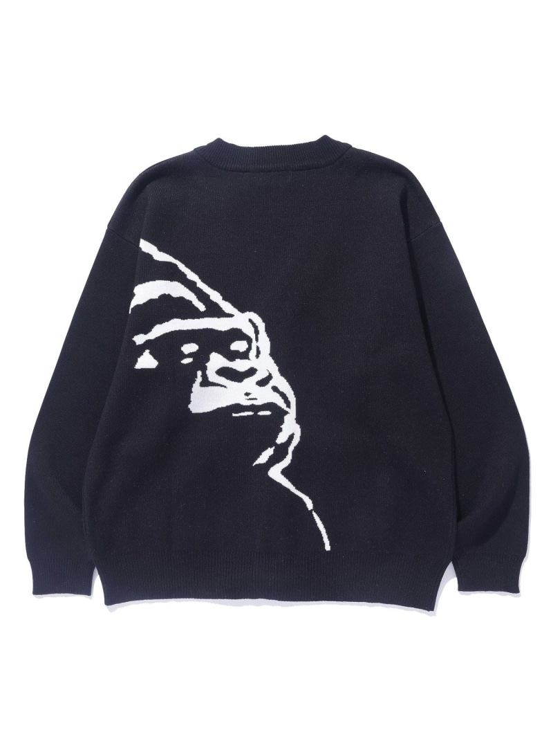 【SALE／10%OFF】XLARGE OG KNIT CARDIGAN エクストララージ トップス ニット ブラック グリーン【RBA_E】【送料無料】