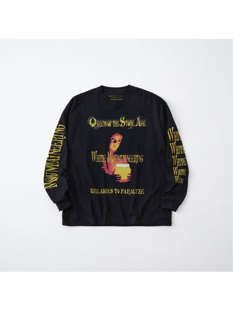 【SALE／40%OFF】W.M.B.C W.M.B.C/(M)QOTSA LULLABIES TO PARALYZE L/S T-SHIRT ホワイトマウンテニアリング トップス カットソー・プルオーバー 黒いこと【RBA_E】【貨物輸送無料】