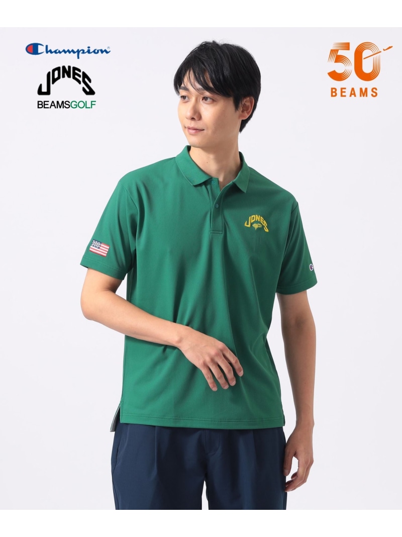 BEAMS GOLF ORANGE LABEL 【別注】Champion * JONES / ポロシャツ ビームス ゴルフ トップス ポロシャツ グリーン ホワイト ブラック【送料無料】