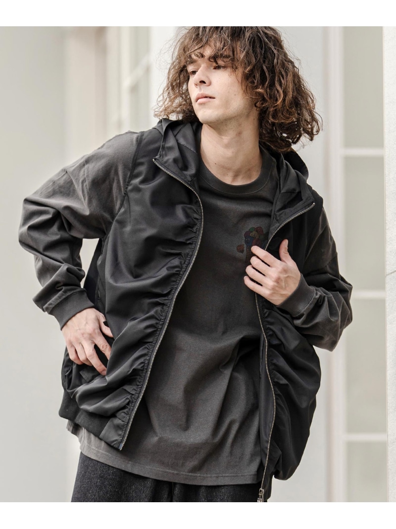 CAMBIO mcg3776-ハイネックフーデッドミリタリーベスト カンビオ トップス ベスト・ジレ ブラック ネイビー カーキグリーン【送料無料】| Fashion Men