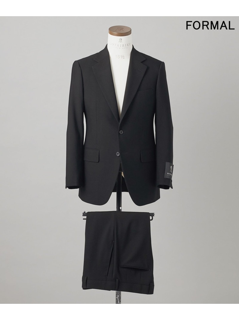 GOTAIRIKU 【WEAR BLACK】御幸毛織 スーパーブラックフォーマルスーツ ゴタイリク 背広・フォーマル セットアップ背広 黒いこと【貨物輸送無料】