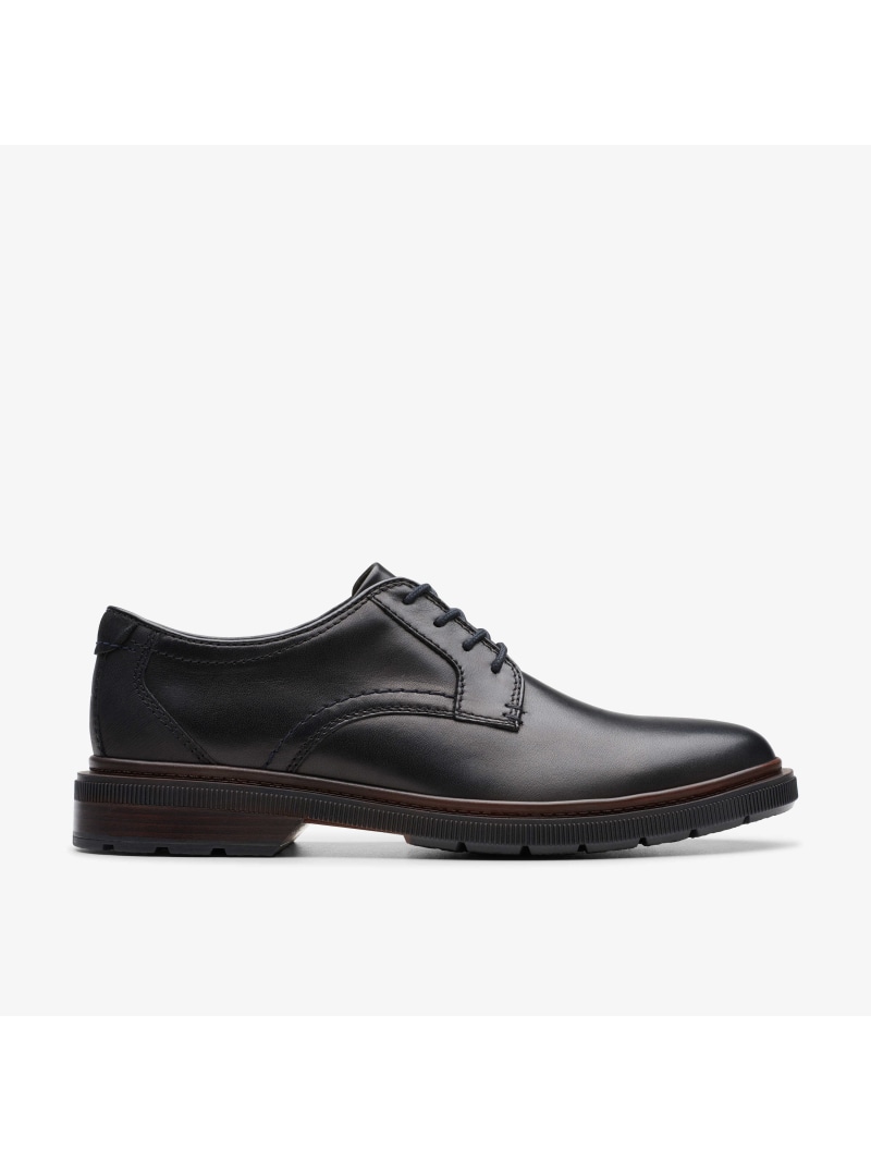 Clarks Burchill Derby クラークス シューズ・靴 レースアップ・ドレスシューズ ブラック【送料無料】
