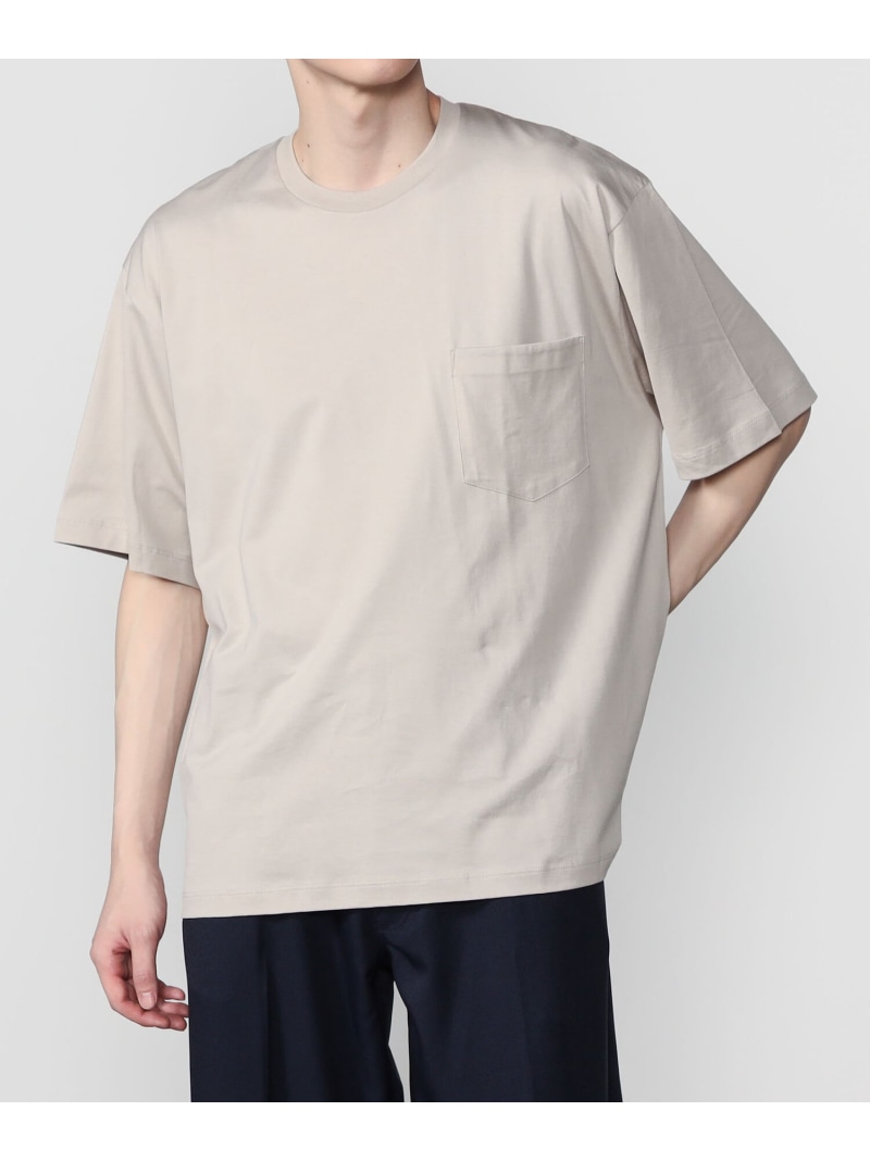 Bshop handvaerk ｜ 60/2 クルーネックビッグポケットプルオーバー SOLID MEN 主教 トップス カットソー・プルオーバー 赤銅色 白いこと 薄墨色 黒いこと 緑であること【貨物輸送無料】