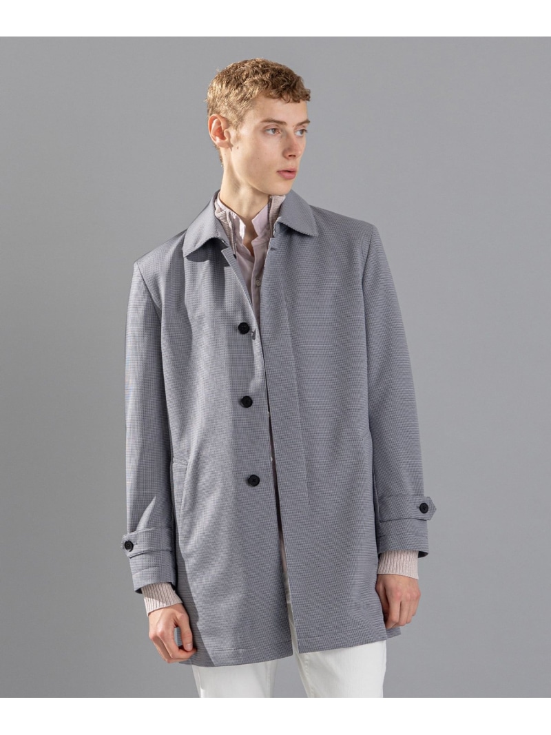 【SALE／30%OFF】JOSEPH HOMME エアジャガードジャージー ステンカラーコート ジョゼフ オム ジャケット・アウター ステンカラーコート ネイビー グレー【RBA_E】【送料無料】｜ Fashion Men
