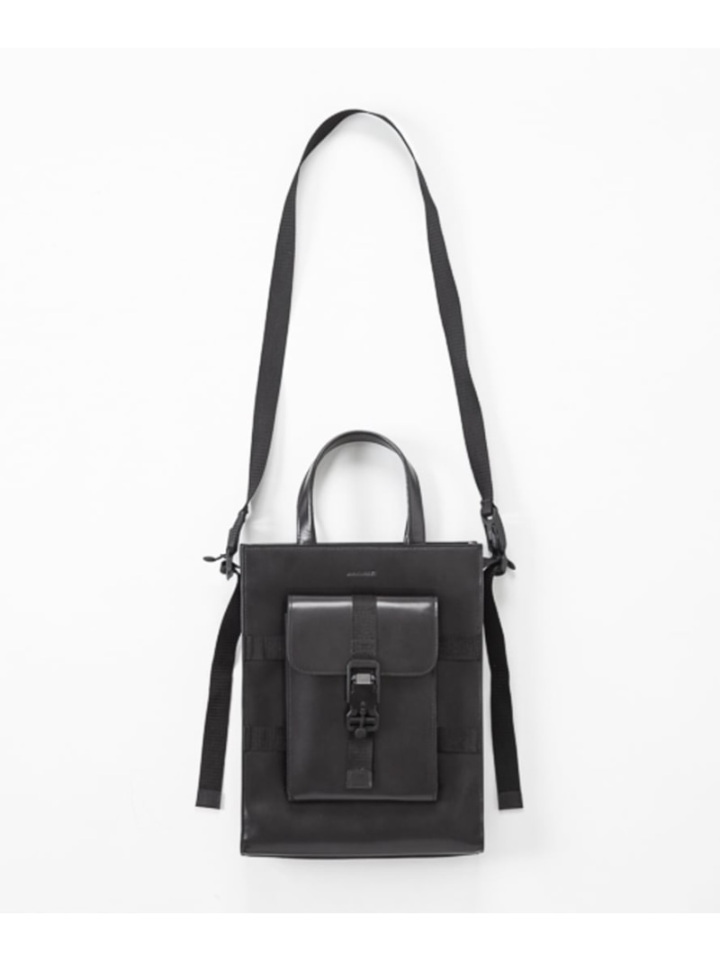 MAKAVELIC WATER PROOF LEATHER SHOULDER TOTE / トートバッグ マキャベリック バッグ リュック・バックパック ブラック【送料無料】