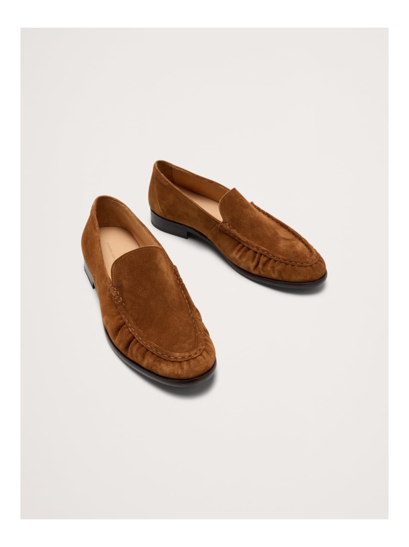 BANANA REPUBLIC (M)スエード モックトゥ ローファー バナナ・リパブリック シューズ・靴 ローファー ブラウン【送料無料】
