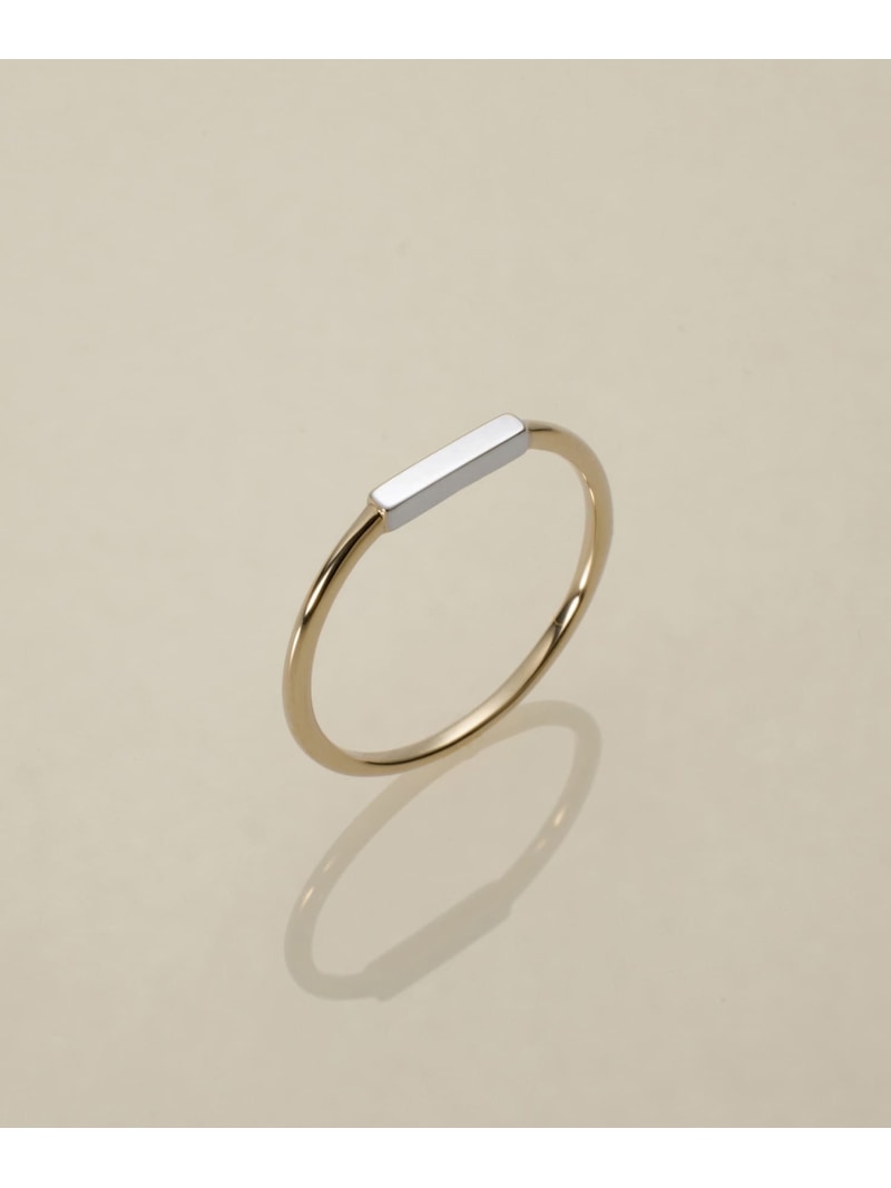 XOZ K10 rectangle skin ring レクタングル 人はだ輪っか クロスオズ 付属品・ウオッチ 輪っか・指環 ゴールド 黄色【貨物輸送無料】