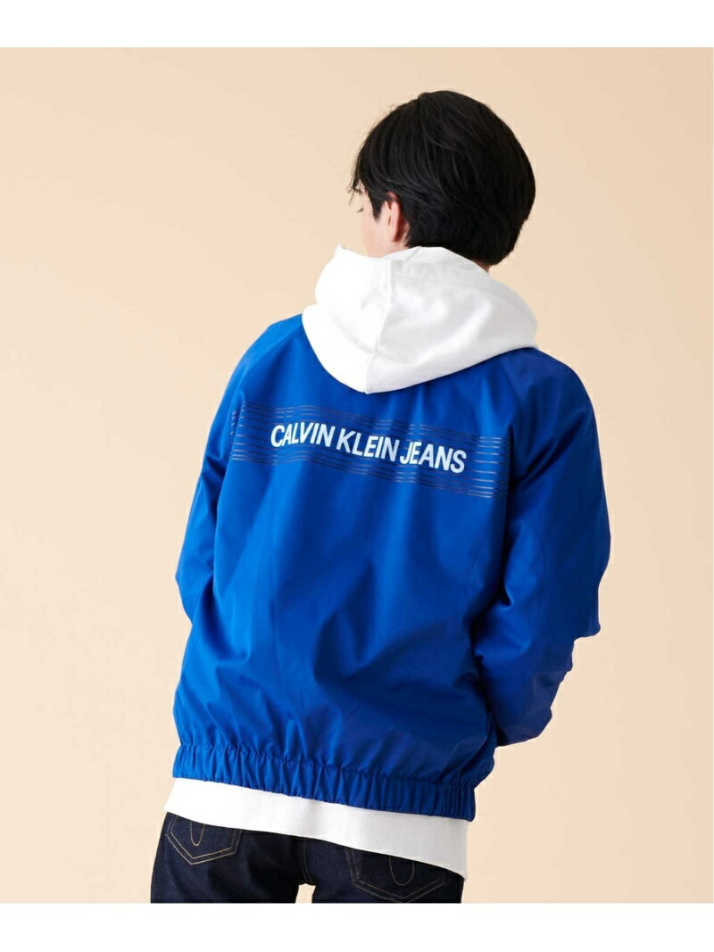 calvin klein blue windbreaker