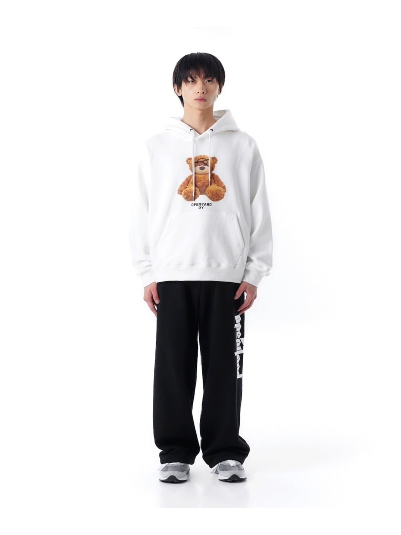 【SALE／20%OFF】OY 【OY】TEDDY ODOLLY HOODIE ネバーマインドザエックスユー／チカシツプラス トップス パーカー・フーディー ホワイト グレー【RBA_E】【送料無料】
