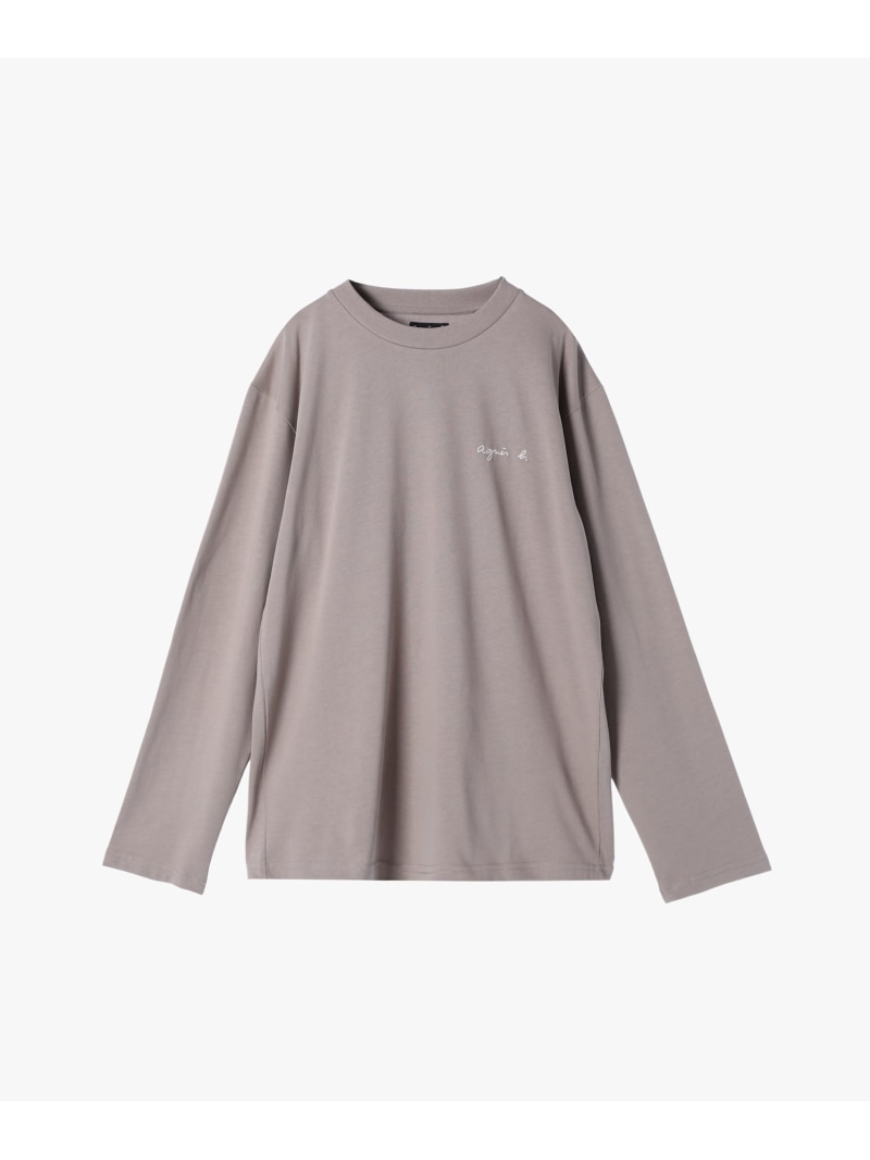 【SALE／30%OFF】agnes b. HOMME メンズ ロゴタイプ 刷り上げる 綿織物 長袖 プルオーバー \"Christof\"" アニエスベー トップス カットソー・プルオーバー ベージュ【RBA_E】【貨物輸送無料】"