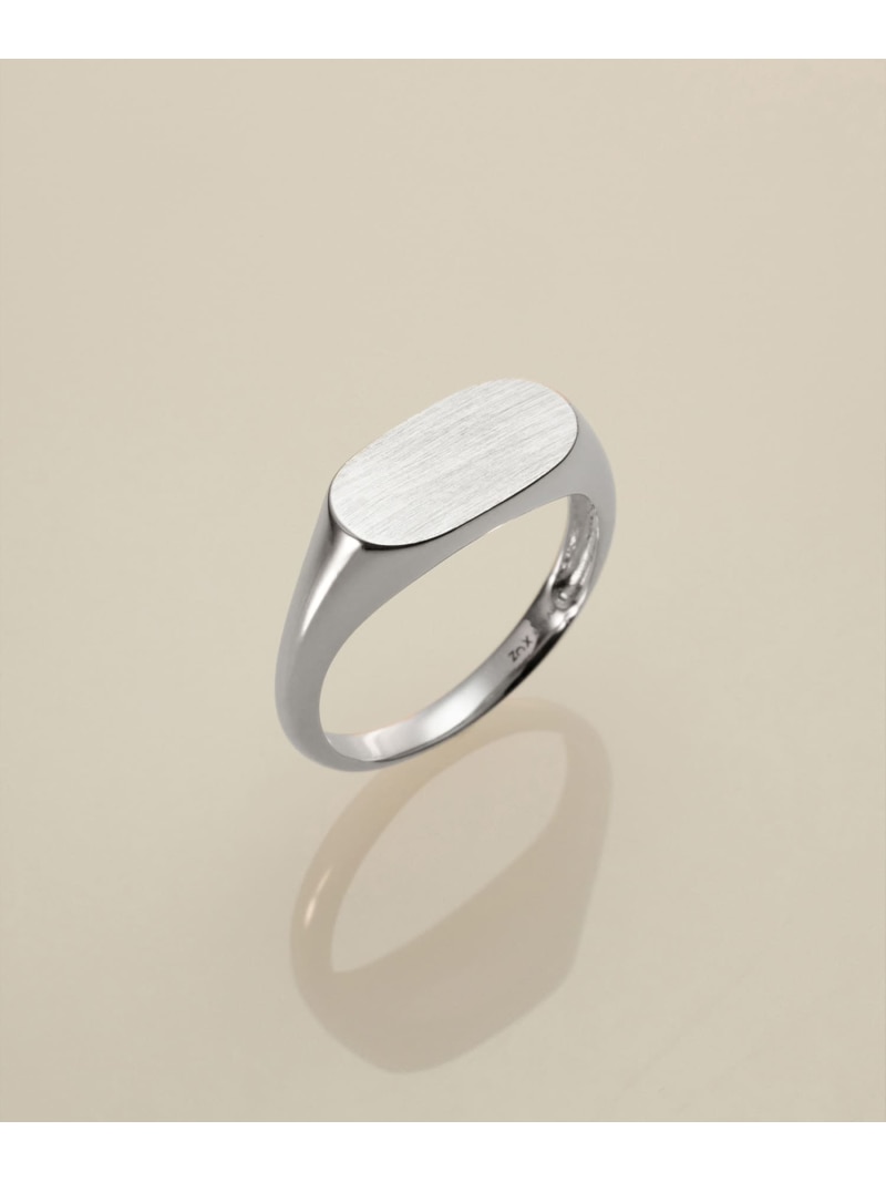 XOZ mat oval signet ring silver クロスオズ 佩び物・ウォッチ 輪っか・指環 白いこと【貨物輸送無料】