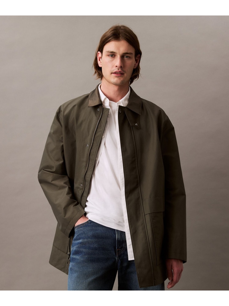 【SALE／70%OFF】Calvin Klein Jeans (M)【公式ショップ】 カルバンクライン コットンナイロンジャケット Calvin Klein Jeans 4RB505G カルバン・クライン ジャケット・アウター ブルゾン・ジャンパー グレー【RBA_E】【送料無料】｜ Fashion Men