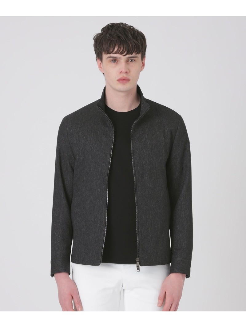 【SALE/16%OFF】BLACK LABEL CRESTBRIDGE 【一部店舗限定】デニムライクカラミスタンドカラーブルゾン ブルーレーベル / ブラックレーベル・クレストブリッジ ジャケット・アウター ブルゾン・ジャンパー ネイビー グレー【RBA_E】【送料無料】| Fashion Men