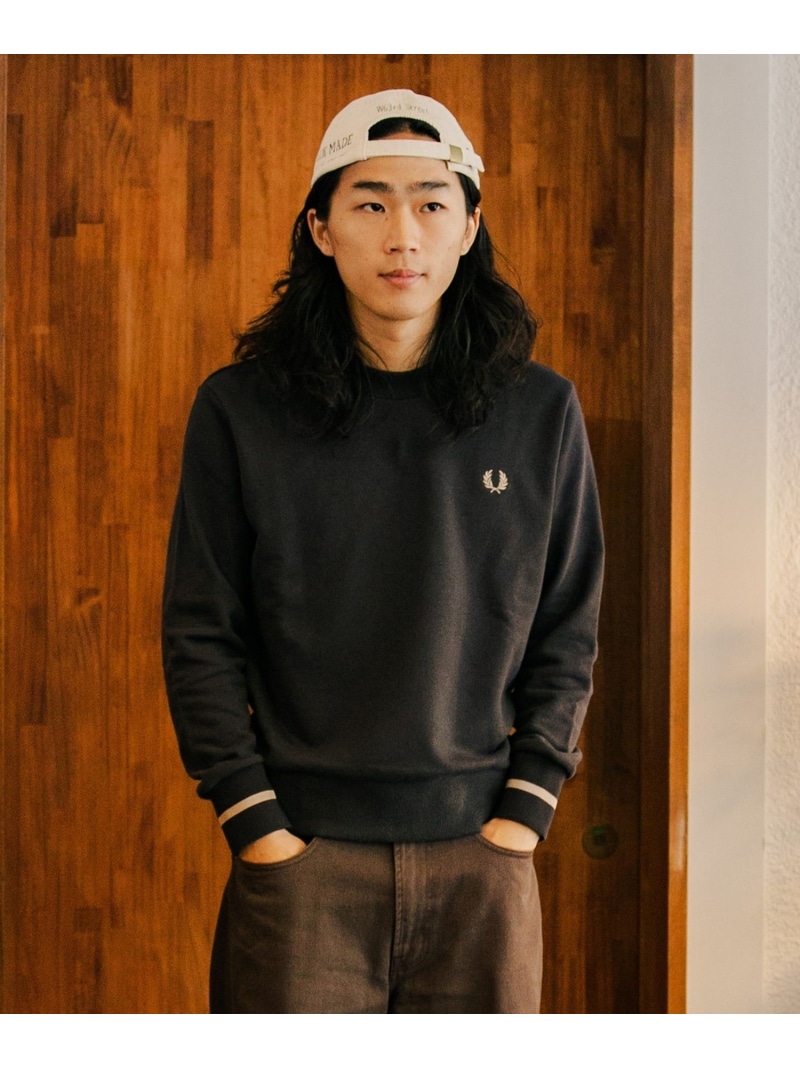 SHIPS MEN 【SHIPS別注】FRED PERRY: シングル ティップ トレーナー シップス トップス スウェット・トレーナー 米国海軍【貨物輸送無料】