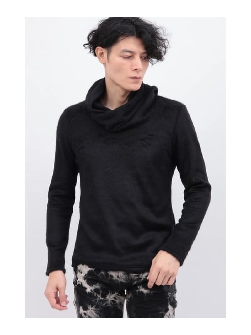 TORNADO MART TORNADO MART∴スムースシャギードレープネックカットソー トルネードマート トップス カットソー・Tシャツ ワインレッド イエロー ブラック ホワイト【送料無料】