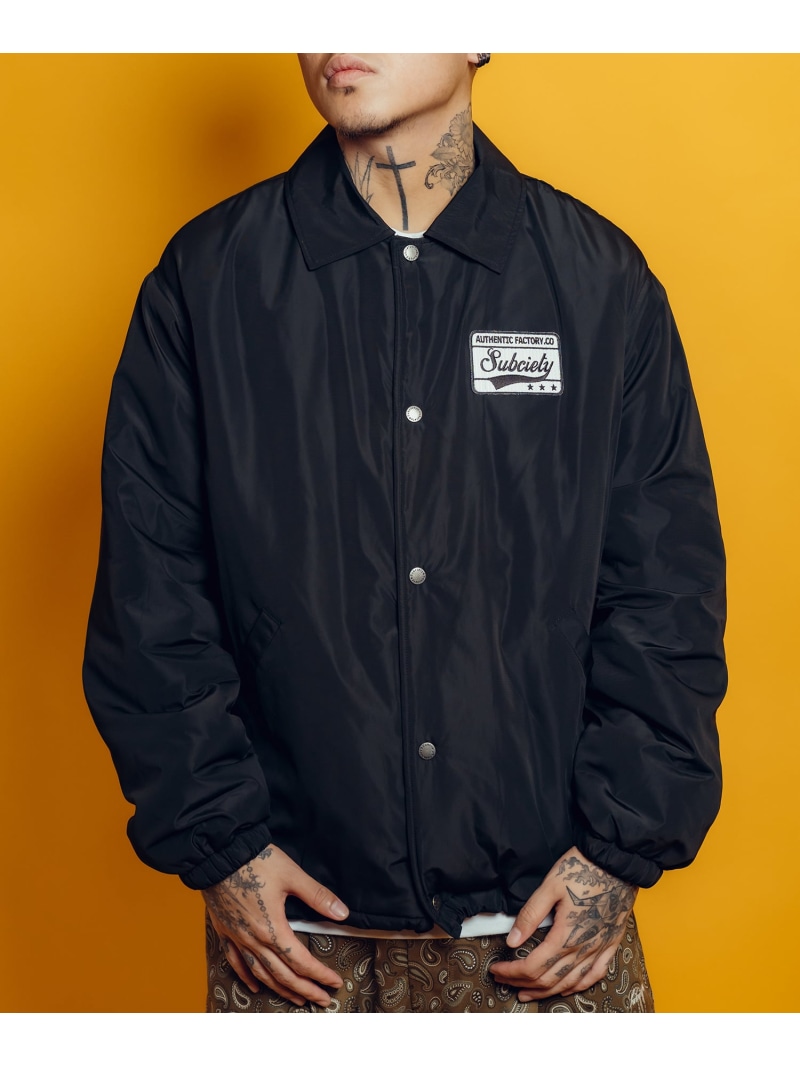 【SALE/50%OFF】Subciety Boa coach jkt サブサエティ ジャケット・アウター ナイロンジャケット グレー ネイビー ブラック【RBA_E】【送料無料】