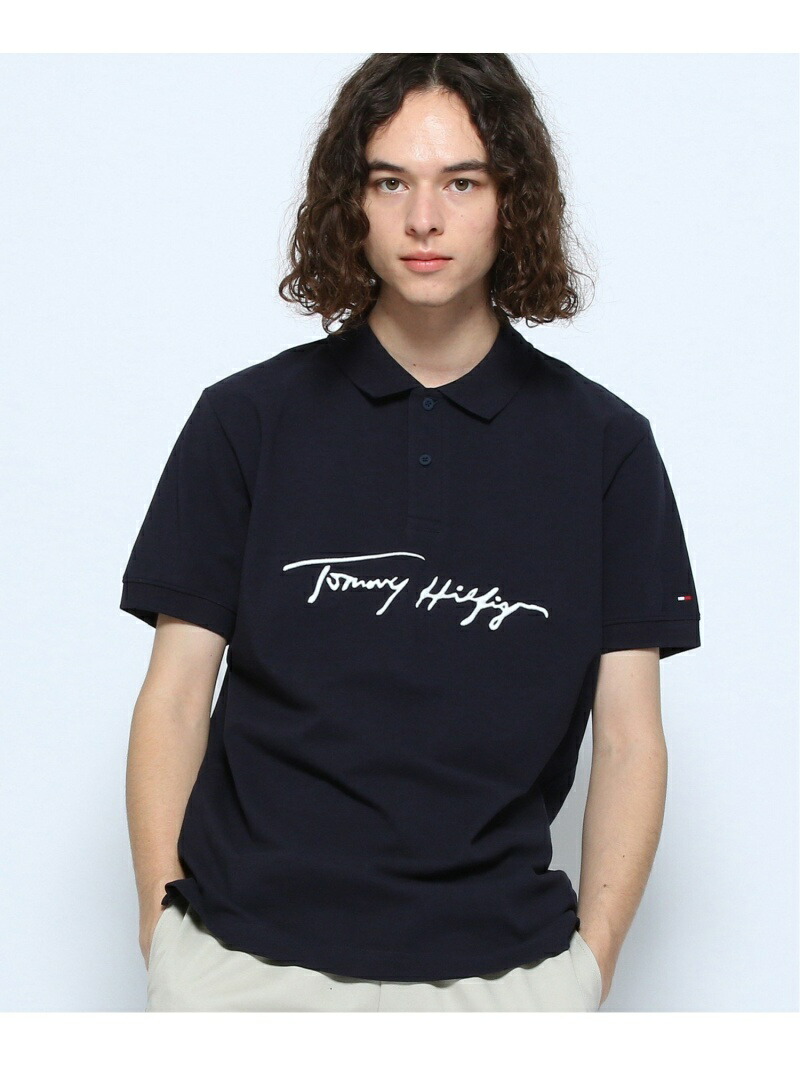 TOMMY HILFIGER トミーヒルフィガー シグネスチャーロゴポロシャツ TOMMY HILFIGER トミーヒルフィガー シグネスチャーロゴポロシャツ