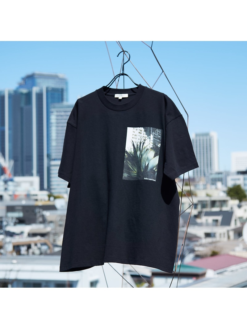【SALE／40%OFF】DESIGNWORKS 2024S/S アートプリントTシャツ-2- デザインワークス トップス カットソー・Tシャツ ホワイト ブラック【RBA_E】【送料無料】