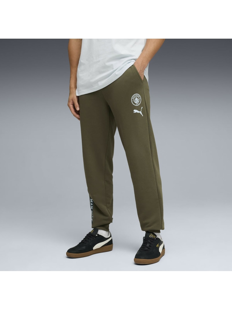 PUMA メンズ マンチェスターシティ フットボールカルチャー スウェットパンツ MCFC FtblCulture Sweat Pants プーマ パンツ ジャージ・スウェットパンツ グリーン【送料無料】