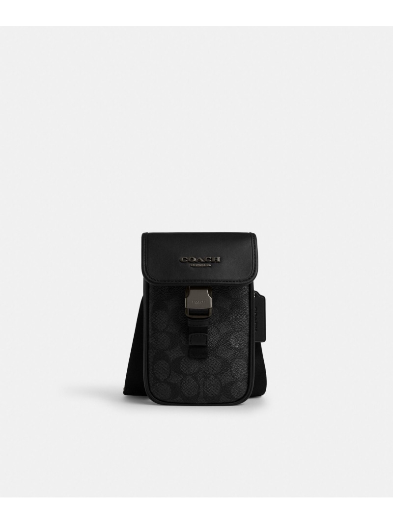 【SALE／60%OFF】COACH OUTLET レーサー フォーン 差し交わす上半身 バッグ・シグネチャー 帆布 コーチ職 降車口 御徒面子 ショルダーバッグ【RBA_E】【貨物輸送無料】 メンズバッグ-ショルダーバッグ・メッセンジャーバッグ