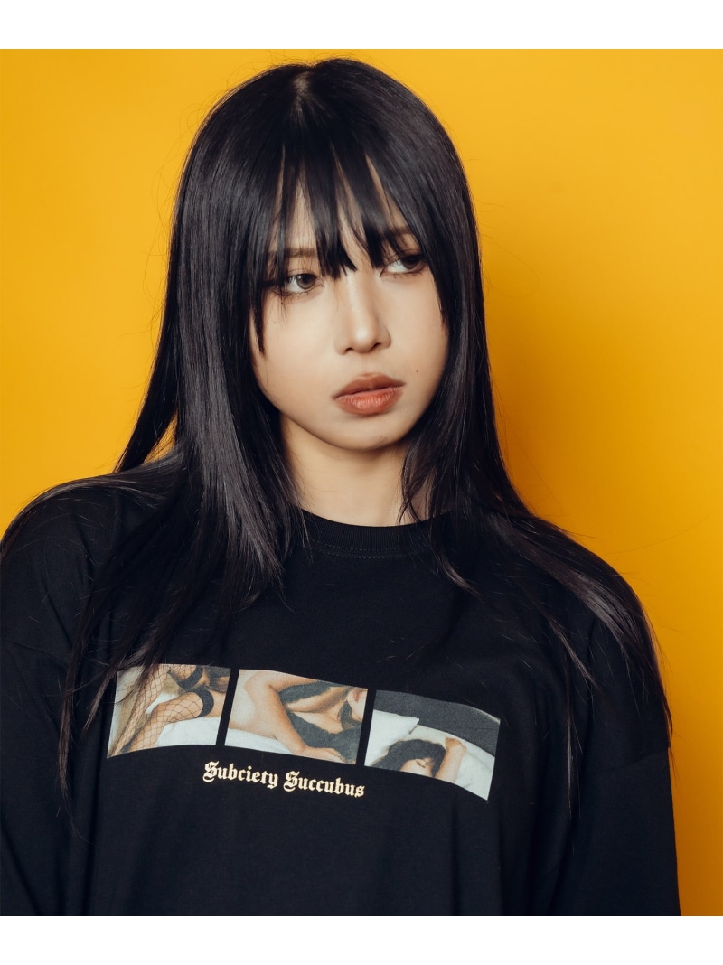 Subciety Succubus tee サブサエティ トップス カットソー・Tシャツ ホワイト ブラック【送料無料】