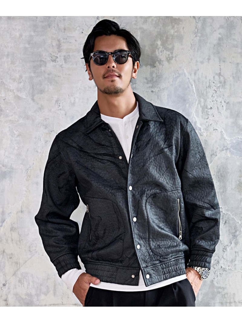 SB select BENUSTA スウェード風製作上衣 シルバーバレット ジャケット・アウター 上衣・前掛け 黒いこと【貨物輸送無料】