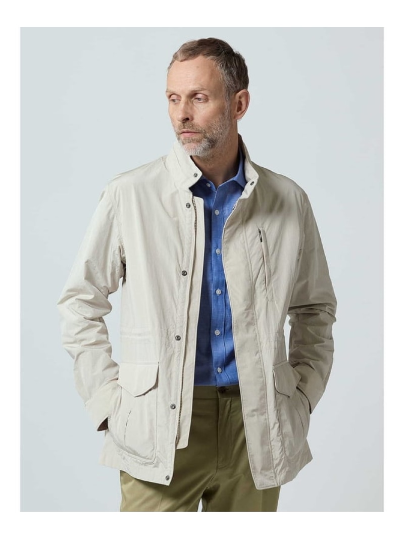 【SALE／50%OFF】Aquascutum MEN Light Field Jacket アクアスキュータム ジャケット・アウター ブルゾン・ジャンパー ベージュ【RBA_E】【送料無料】｜ Fashion Men