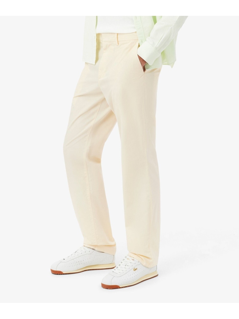 【SALE／40%OFF】LACOSTE エッセンシャルテーパードチノパンツ ラコステ パンツ チノパンツ ホワイト ネイビー【RBA_E】【送料無料】｜ Fashion Men