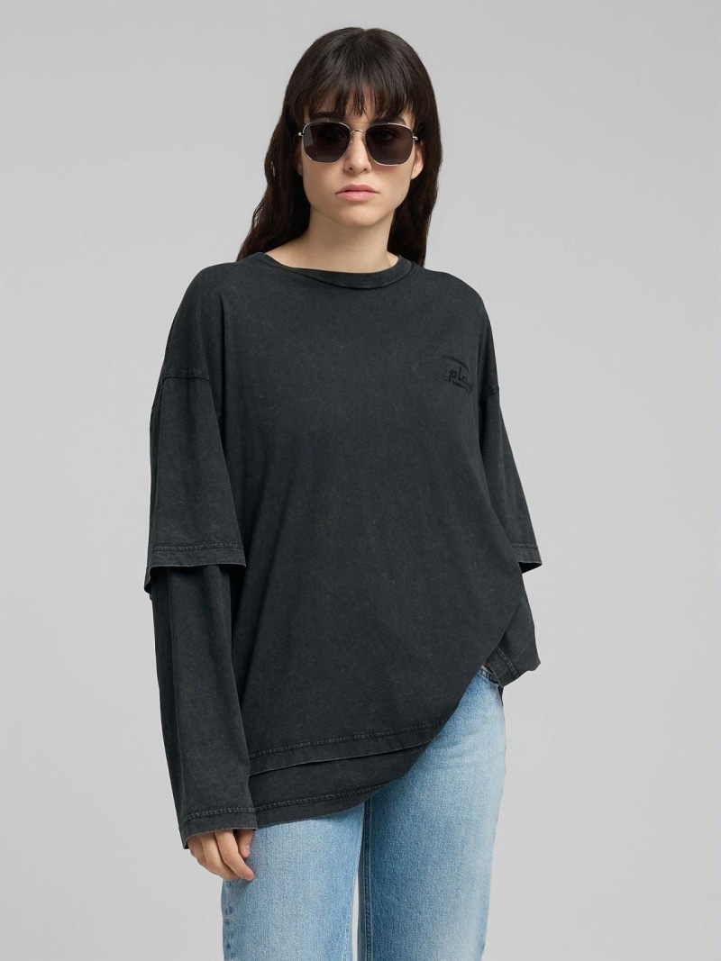 【SALE／30%OFF】REPLAY オーバーサイズ・ラウンドネックロングTシャツ リプレイ トップス カットソー・Tシャツ【RBA_E】【送料無料】｜ Fashion Men