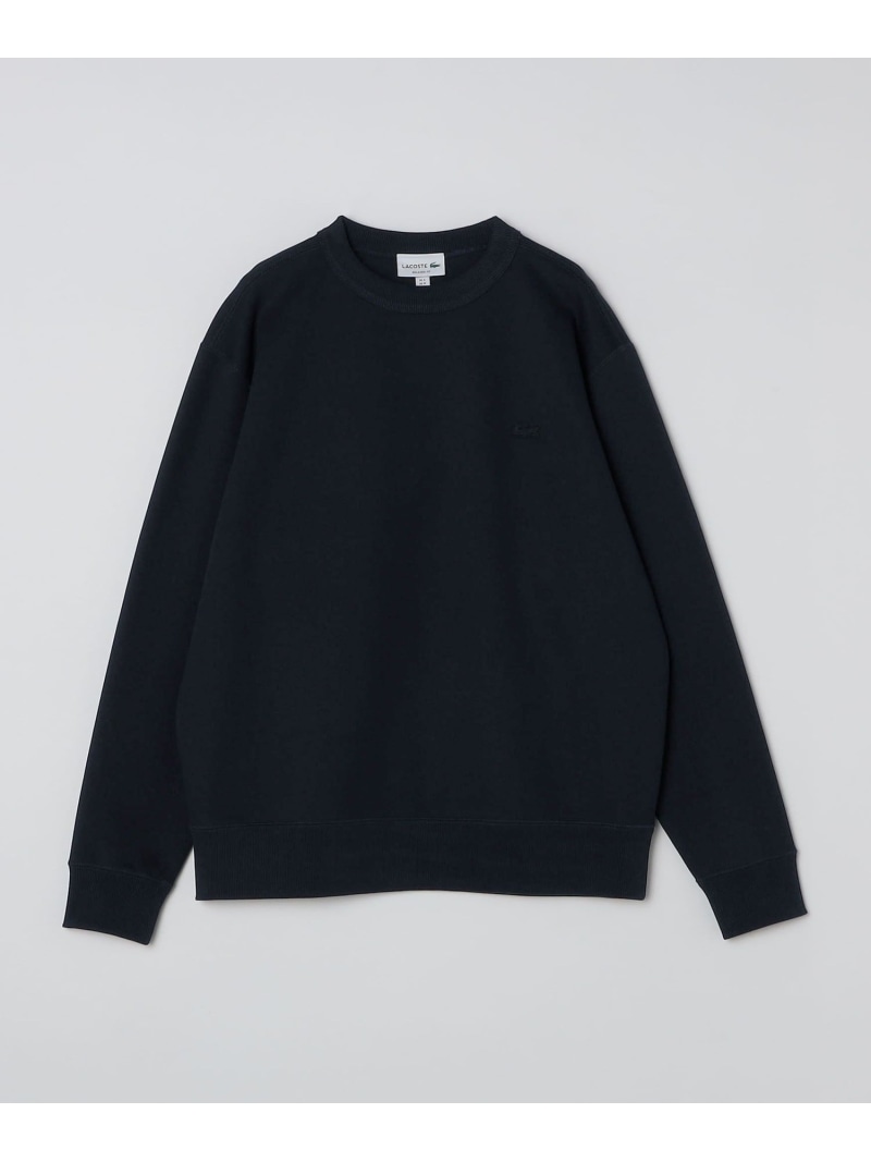 SHIPS MEN LACOSTE: SH9359-99 クルーネック 鹿の子ニット シップス トップス スウェット・トレーナー ブラック ネイビー【送料無料】 14,850円