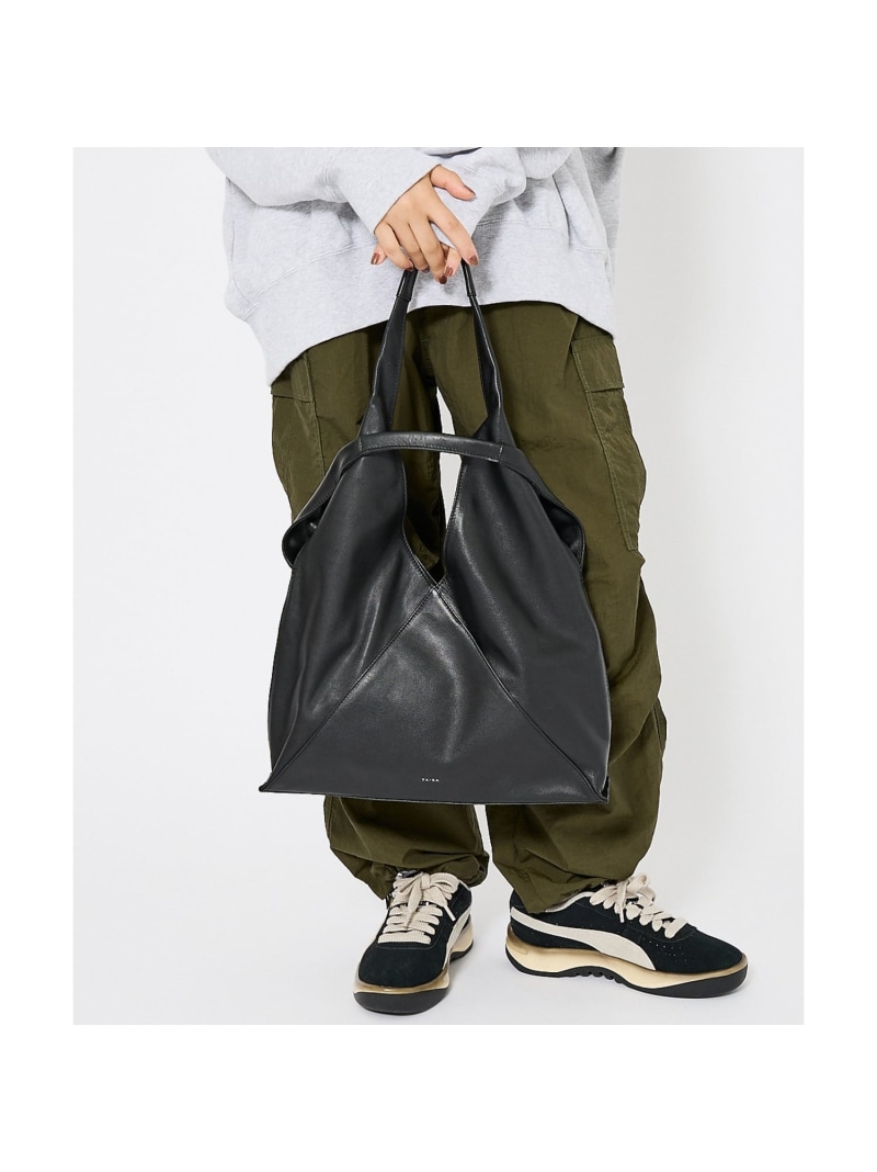 ABAHOUSE LASTWORD 【YArKA/ヤーカ】 real leather different lengt アバハウス 御徒面子 トートバッグ 黒いこと【此れから取っておく】*【貨物輸送無料】