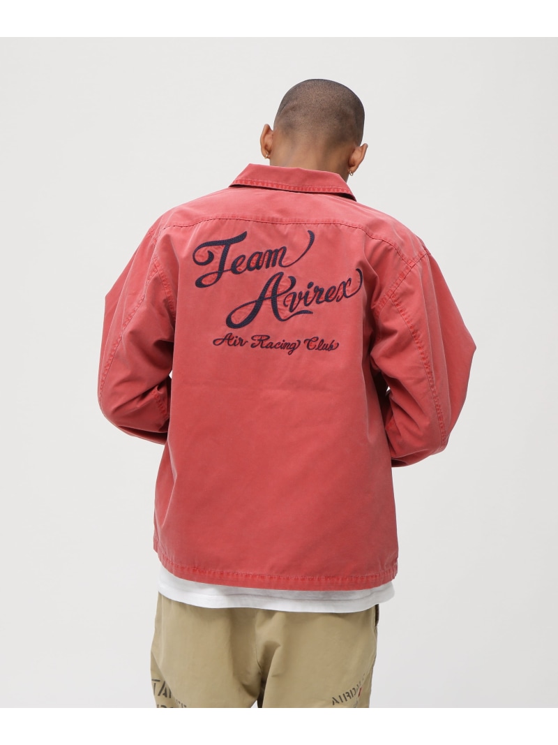 AVIREX 《A.A.R.C》FADED EMB WORK JACKET アヴィレックス ジャケット・アウター ブルゾン・ジャンパー レッド ブルー グレー【送料無料】