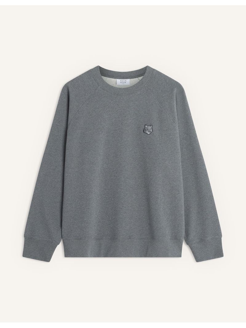 Maison Kitsune Maison Kitsune/(M)FOX HEAD OVERSIZE SWEATSHIRT メゾン キツネ トップス スウェット・トレーナー グレー ブラック ネイビー【送料無料】