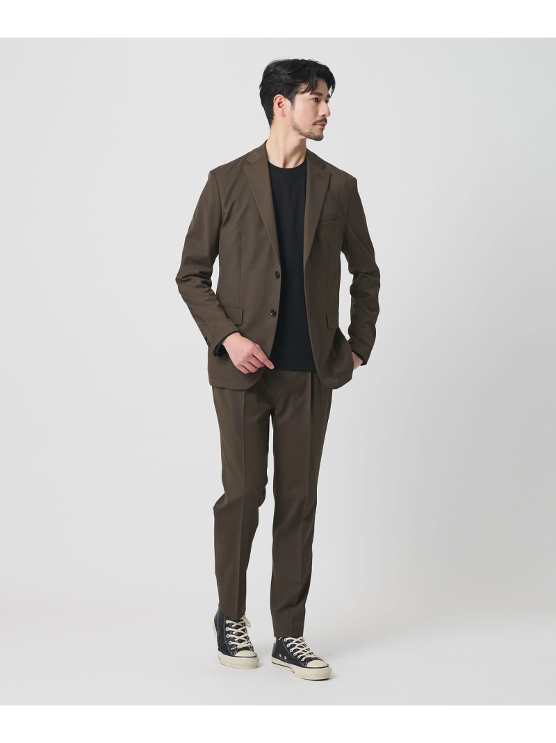 BEAUTY&YOUTH UNITED ARROWS 【WEB限定 WARDROBE SMART】TW ツイル セットアップ/ジャケット&イージーパンツ ビューティー＆ユース　ユナイテッドアローズ スーツ・フォーマル セットアップスーツ ブラック ブラウン ネイビー【送料無料】