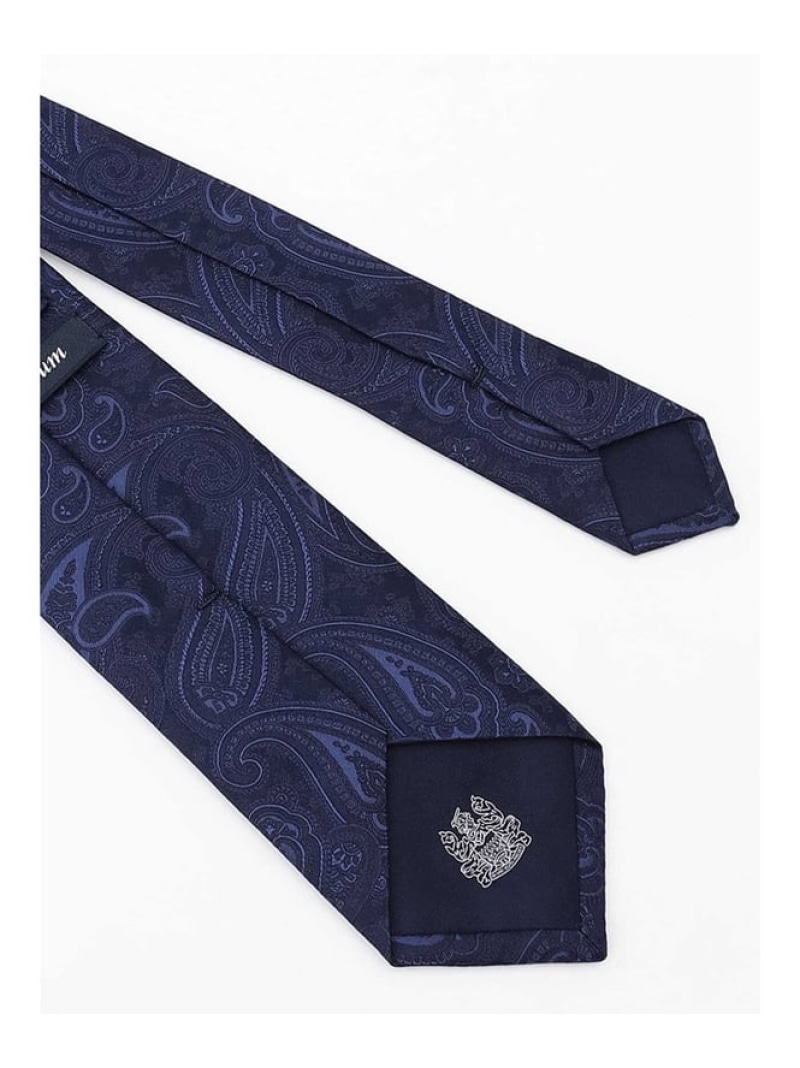 Aquascutum Men M シャドウペーズリーネクタイ アクアスキュータム