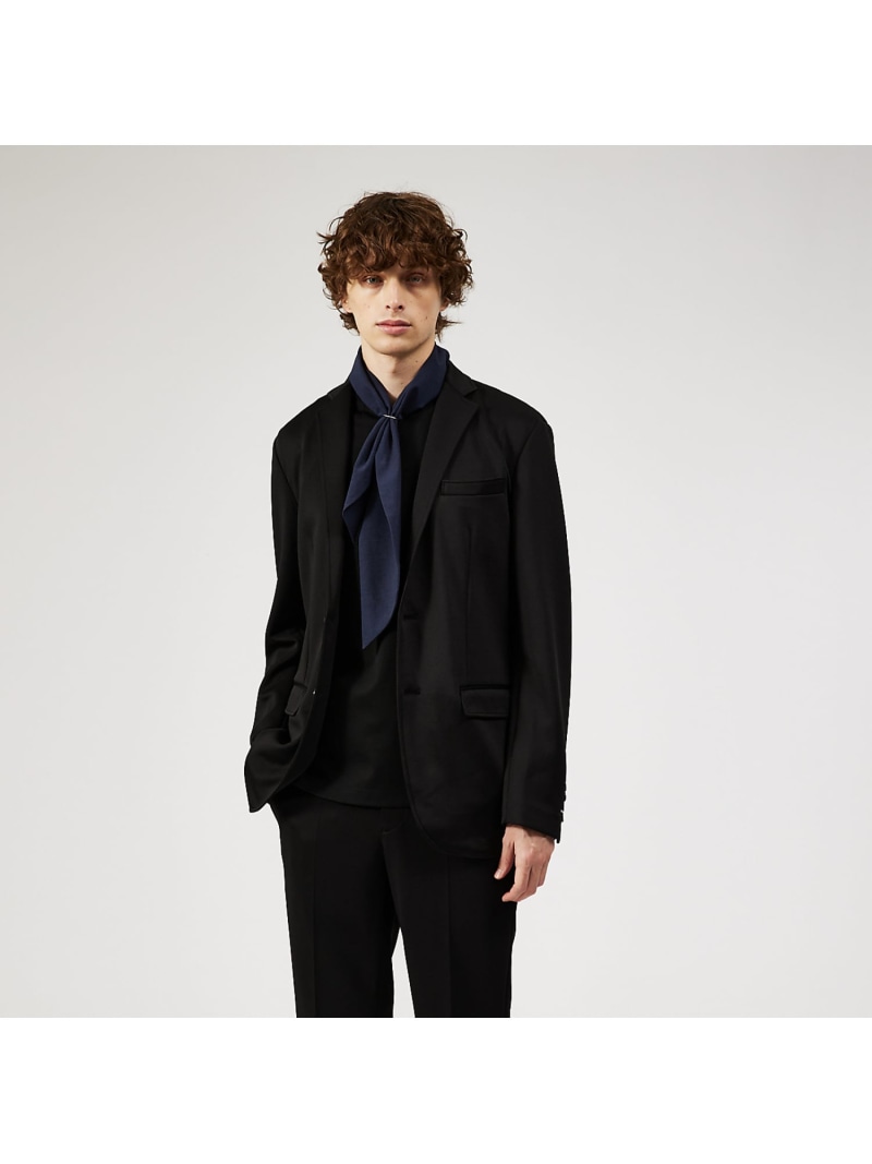 【SALE／50%OFF】DESIGNWORKS 【セットアップ対応】ポリエステル ストレッチ ジャケット デザインワークス ジャケット・アウター テーラードジャケット・ブレザー ベージュ ブラック【RBA_E】【送料無料】