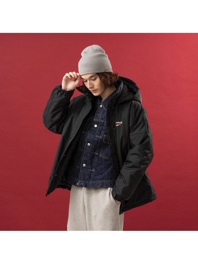 Reebok Padded Jacket REBOOT 90's リーボック ジャケット・アウター ダウンジャケット・ダウンベスト ブラック ネイビー【送料無料】