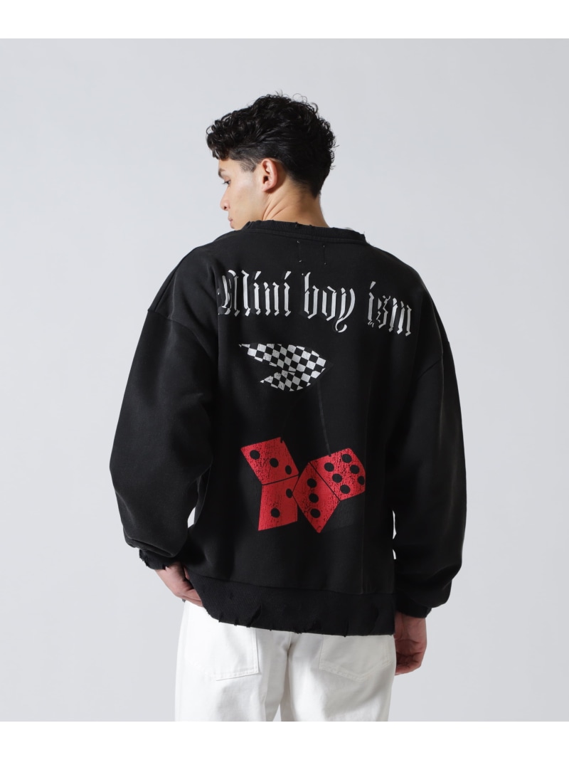 ROYAL FLASH FR(13)NDS/フレンズ/Min Cherryflag SWEAT CREW ロイヤルフラッシュ トップス パーカー・フーディー ブラック ホワイト【送料無料】