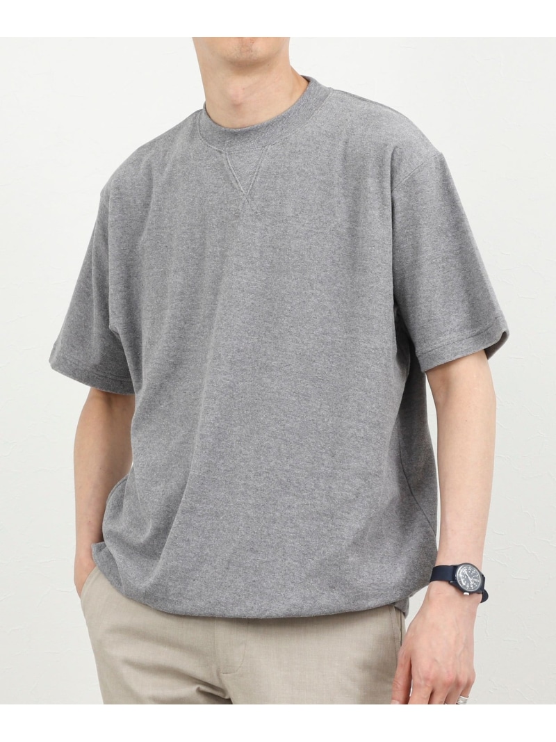 NOLLEY'S goodman 《セットアップ対応》Vガゼット パイルTシャツ 26SS ノーリーズ トップス カットソー・Tシャツ グレー ホワイト ブルー ネイビー【送料無料】