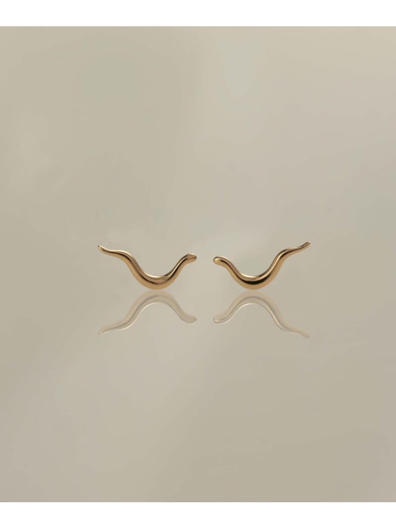 XOZ K18 bay pierced earrings ベイ ピアス クロスオズ 付属品・ウオッチ ピアス ゴールド【貨物輸送無料】