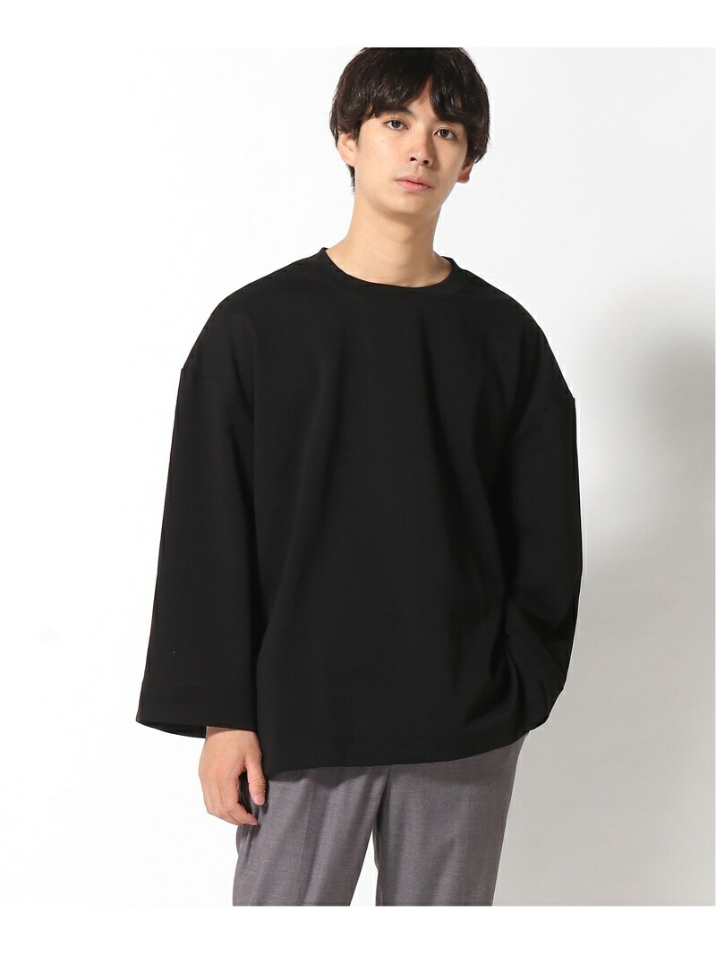 【SALE／9%OFF】GGD GGD/(M)ワイドスリーブスモック エイチヴィシー トップス カットソー・Tシャツ ホワイト ブラック【RBA_E】【送料無料】