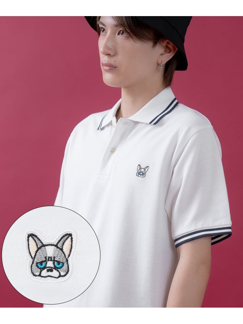 新品タグ付き⚫️Embroidery Polo Sweatshirt Unisex bear embroidery polo shirt 男女兼用 ユニセックスベア