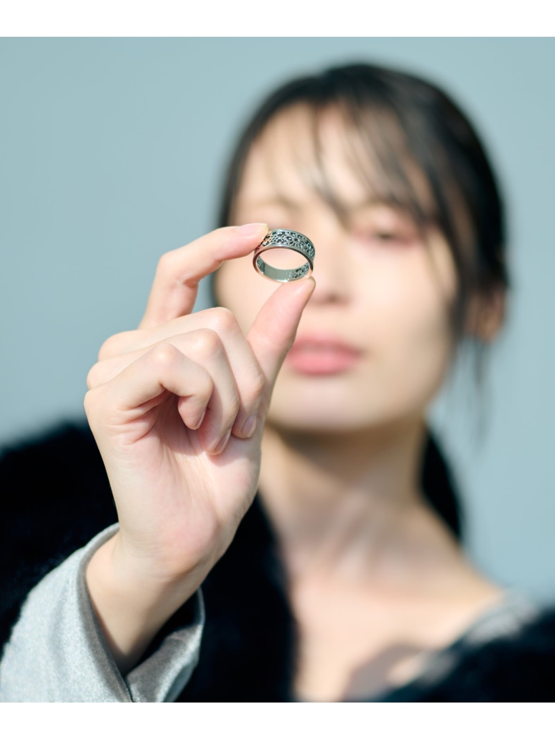 AQUA SILVER シルバーリング スノーフレークモチーフ sv925 アクアシルバー アクセサリー・腕時計 リング・指輪 シルバー【送料無料】｜ Fashion Men