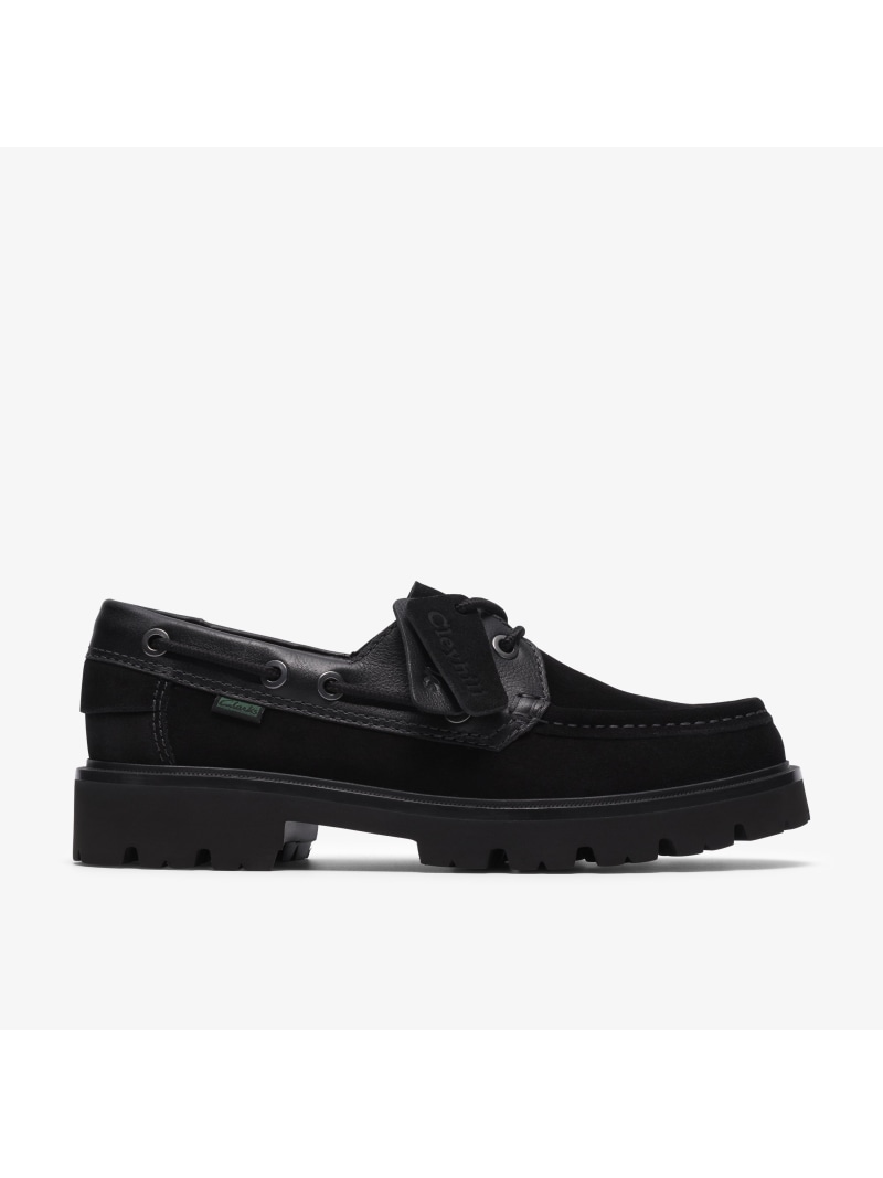 Clarks Cleyhill Boat クラークス シューズ・靴 ローファー ブラック【送料無料】