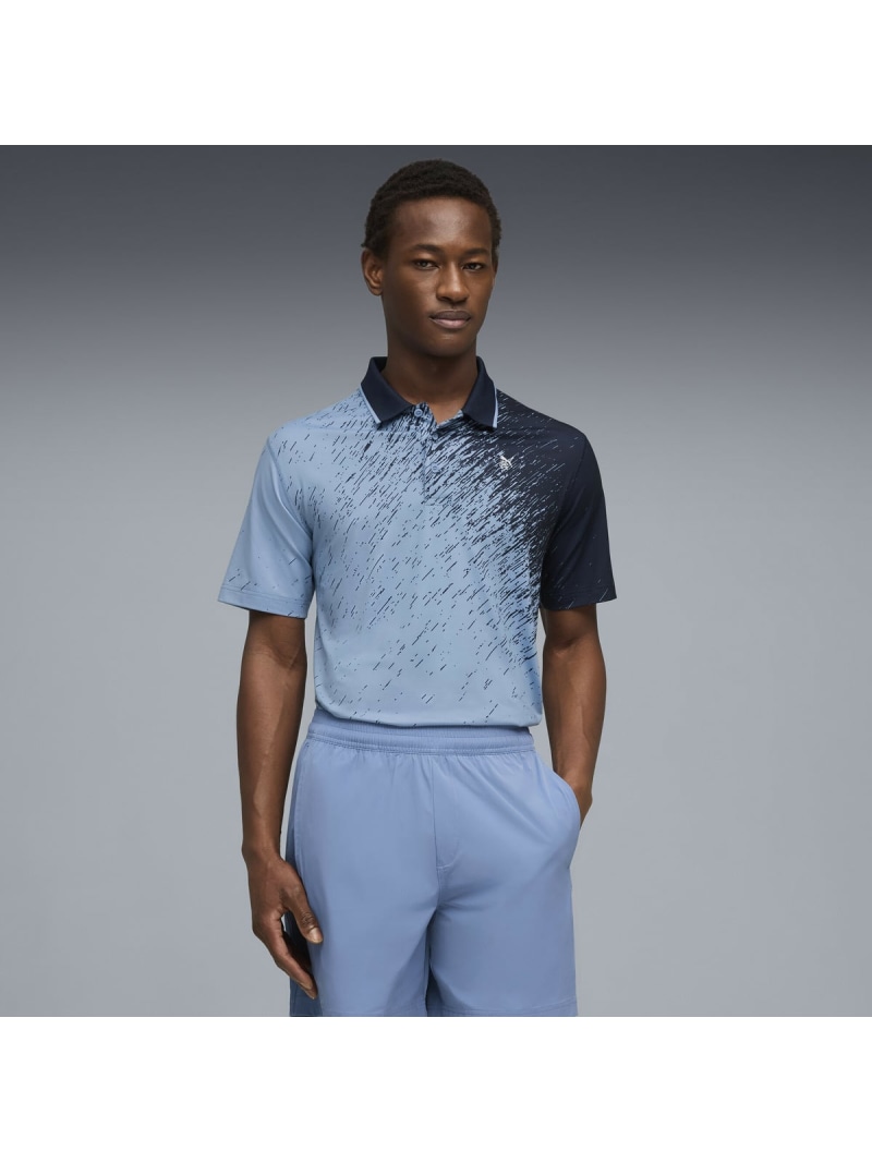 PUMA メンズ ゴルフPUMA x Reigning Champ 半袖 スポーツシャツ PUMA X RC Polo ピューマ トップス スポーツシャツ 青み【貨物輸送無料】
