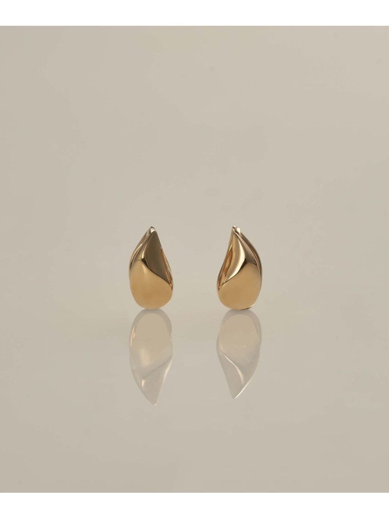 XOZ K18 nami silk pierced earrings S なみ 絹地 ピアス S クロスオズ 佩び物・ウォッチ ピアス ゴールド【貨物輸送無料】