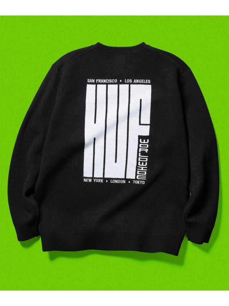 HUF ニット HUF セーター ニット 1984 GRADIENT SWEATER / 刺繍ロゴ メンズ