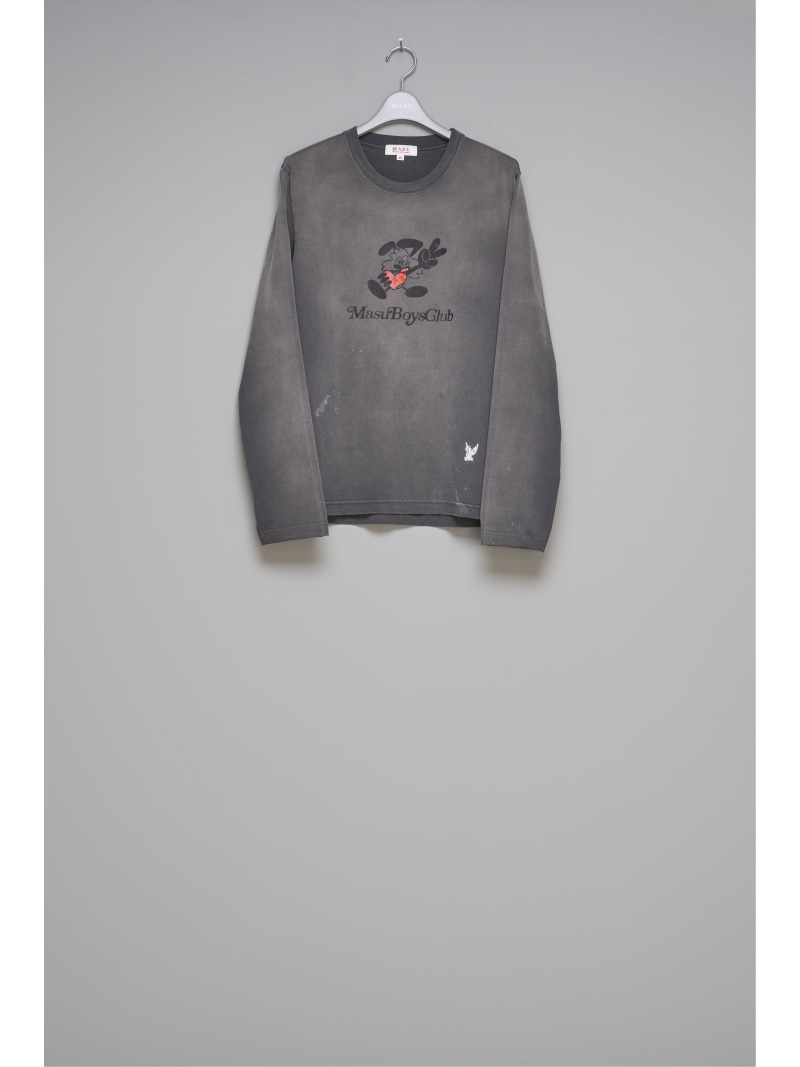 【SALE／30%OFF】MASU WASTED VICK LONG SLEEVE T-SHIRT エムエーエスユー トップス カットソー・Tシャツ ブラック ホワイト【RBA_E】【送料無料】