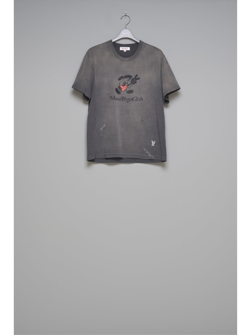 【SALE／30%OFF】MASU WASTED VICK T-SHIRT エムエーエスユー トップス カットソー・Tシャツ ブラック ホワイト【RBA_E】【送料無料】