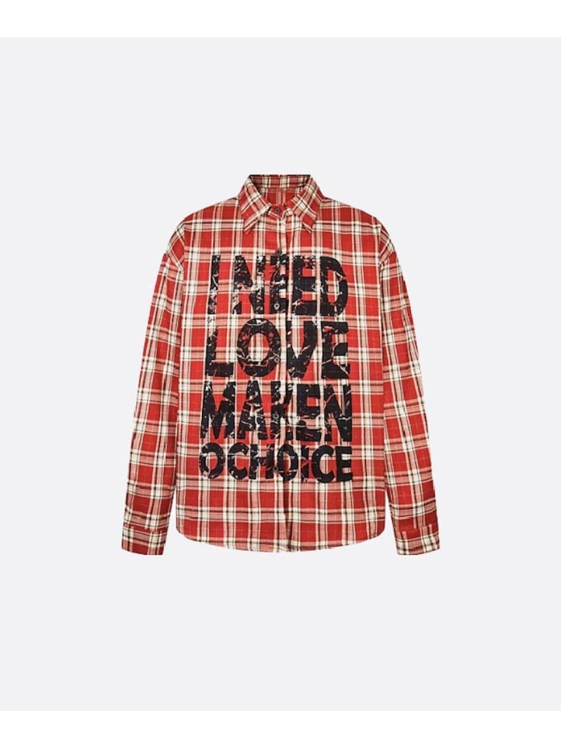 U:UME Street Style Plaid Shirt ユーム トップス プルオーバー・トップ 赤いこと 青色【先んずる取っておく】*【貨物輸送無料】